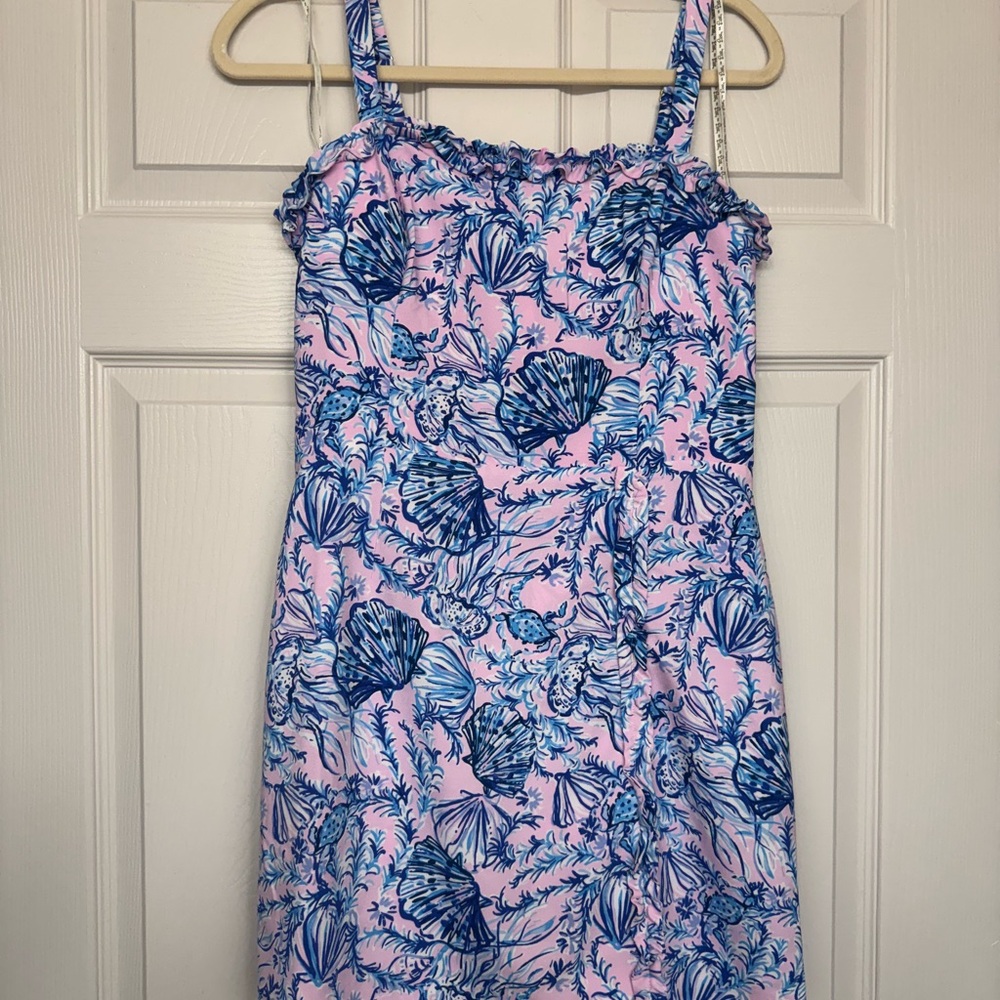 Lilly Pulitzer Pink and Blue Floral Mini Dress